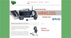 Desktop Screenshot of productionwireless.com